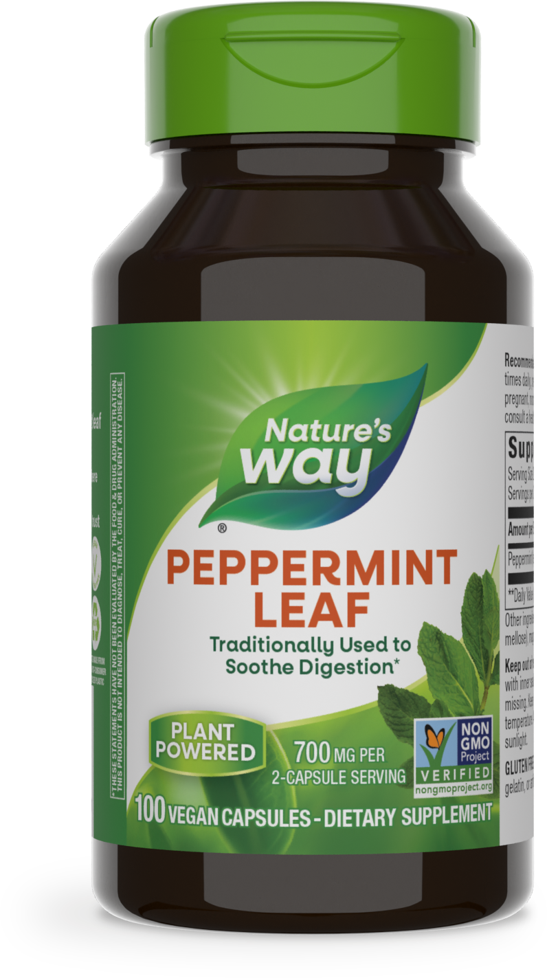 <{%PRIMARY_14160%}>Nature's Way® | Peppermint Leaf, 100 capsules