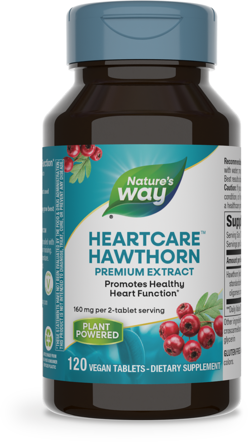 <{%PRIMARY_6690%}>Nature's Way® | HeartCare Hawthorn Premium Extract, 120 tablets