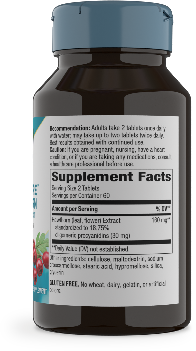 <{%MAIN2_6690%}>Nature's Way® | HeartCare Hawthorn Premium Extract - right side of pack