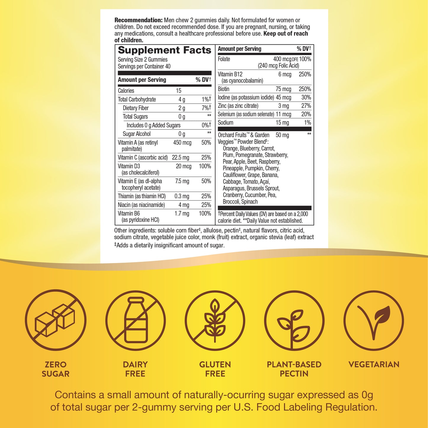 <{%MAIN12_15205%}>Nature's Way® | Alive! Zero Sugar Men's Gummy Multivitamin