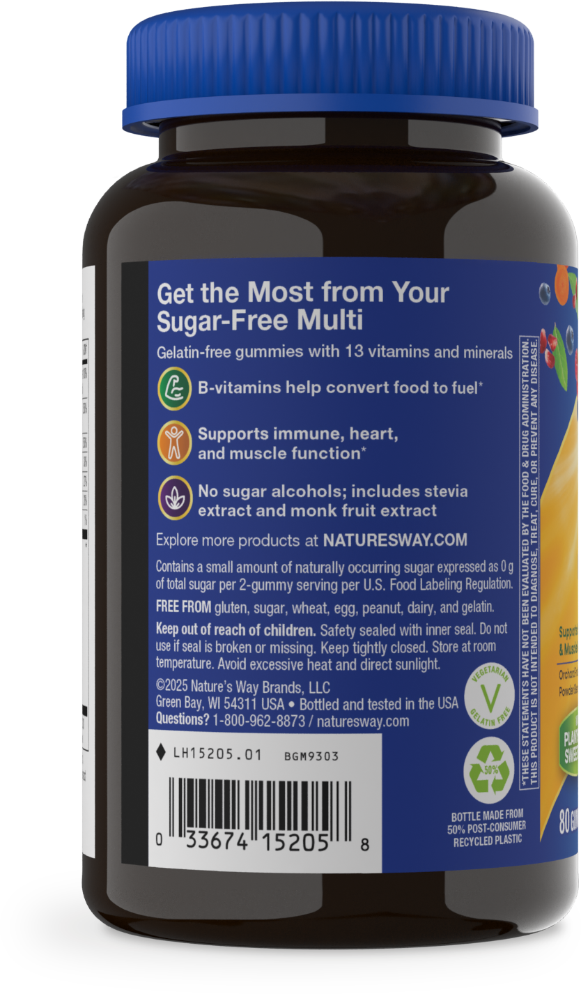 <{%MAIN9_15205%}>Nature's Way® | Alive! Zero Sugar Men's Gummy Multivitamin - left side of pack