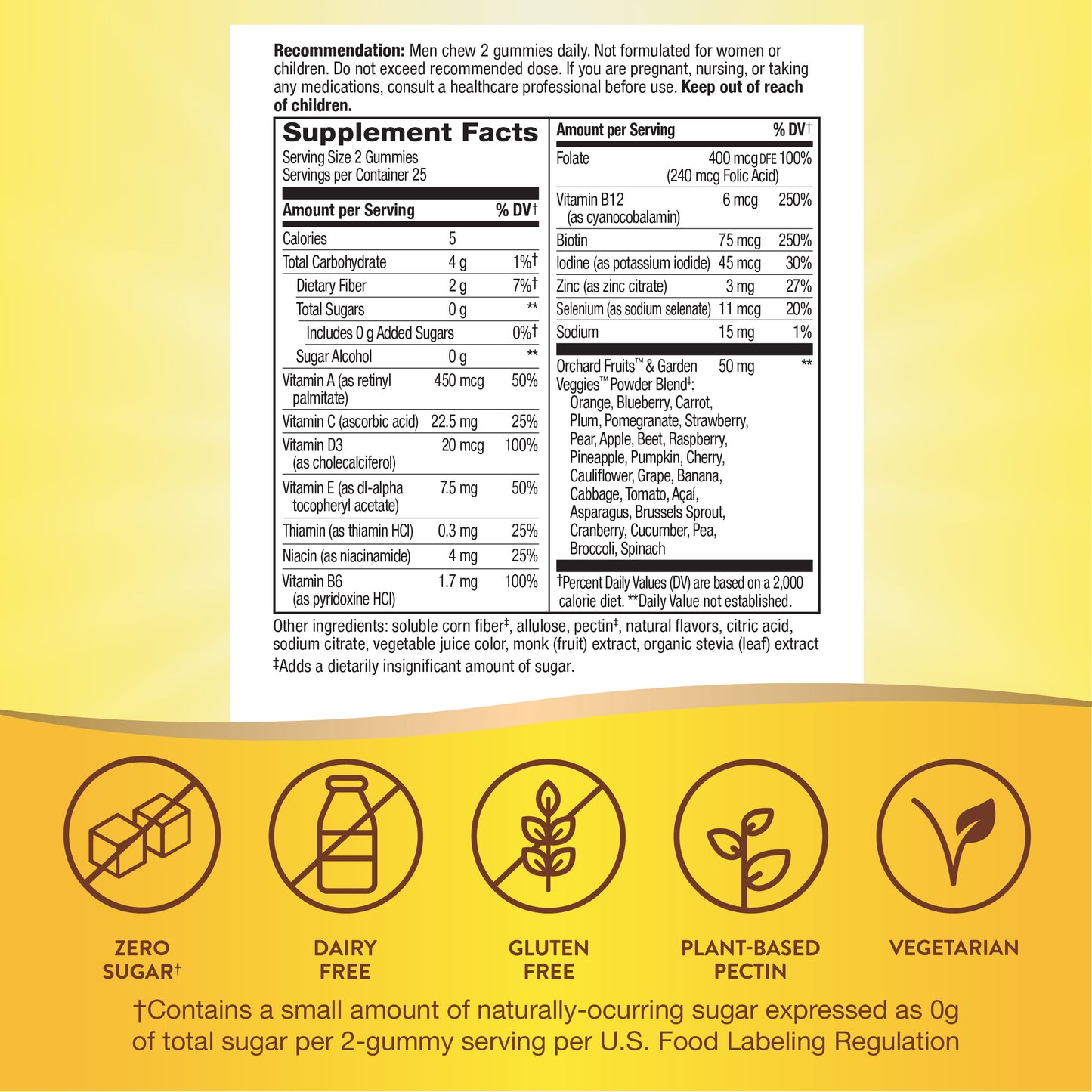 <{%MAIN6_14620%}>Nature's Way® | Alive! Zero Sugar Men's Gummy Multivitamin