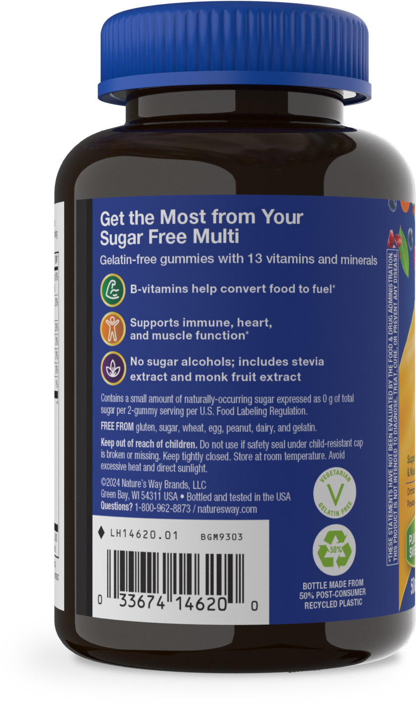 <{%MAIN2_14620%}>Nature's Way® | Alive! Zero Sugar Men's Gummy Multivitamin - left side of pack
