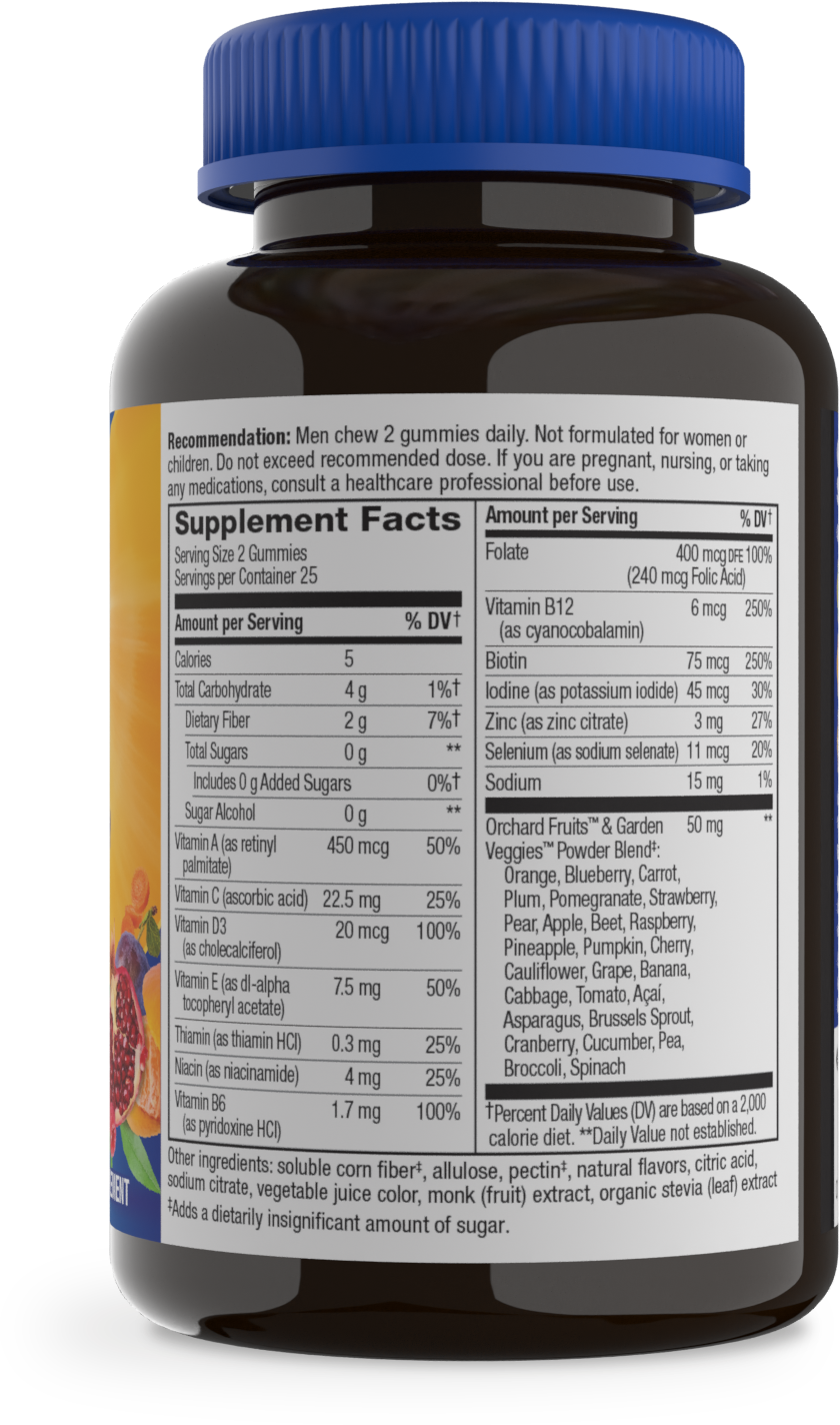 <{%MAIN1_14620%}>Nature's Way® | Alive! Zero Sugar Men's Gummy Multivitamin - right side of pack