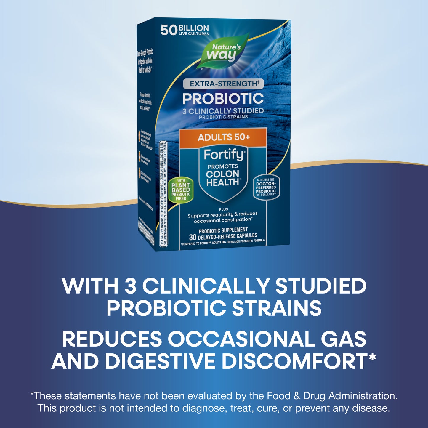 <{%MAIN5_11582%}>Nature's Way® | Fortify 50 Billion Daily Probiotic Adults 50+