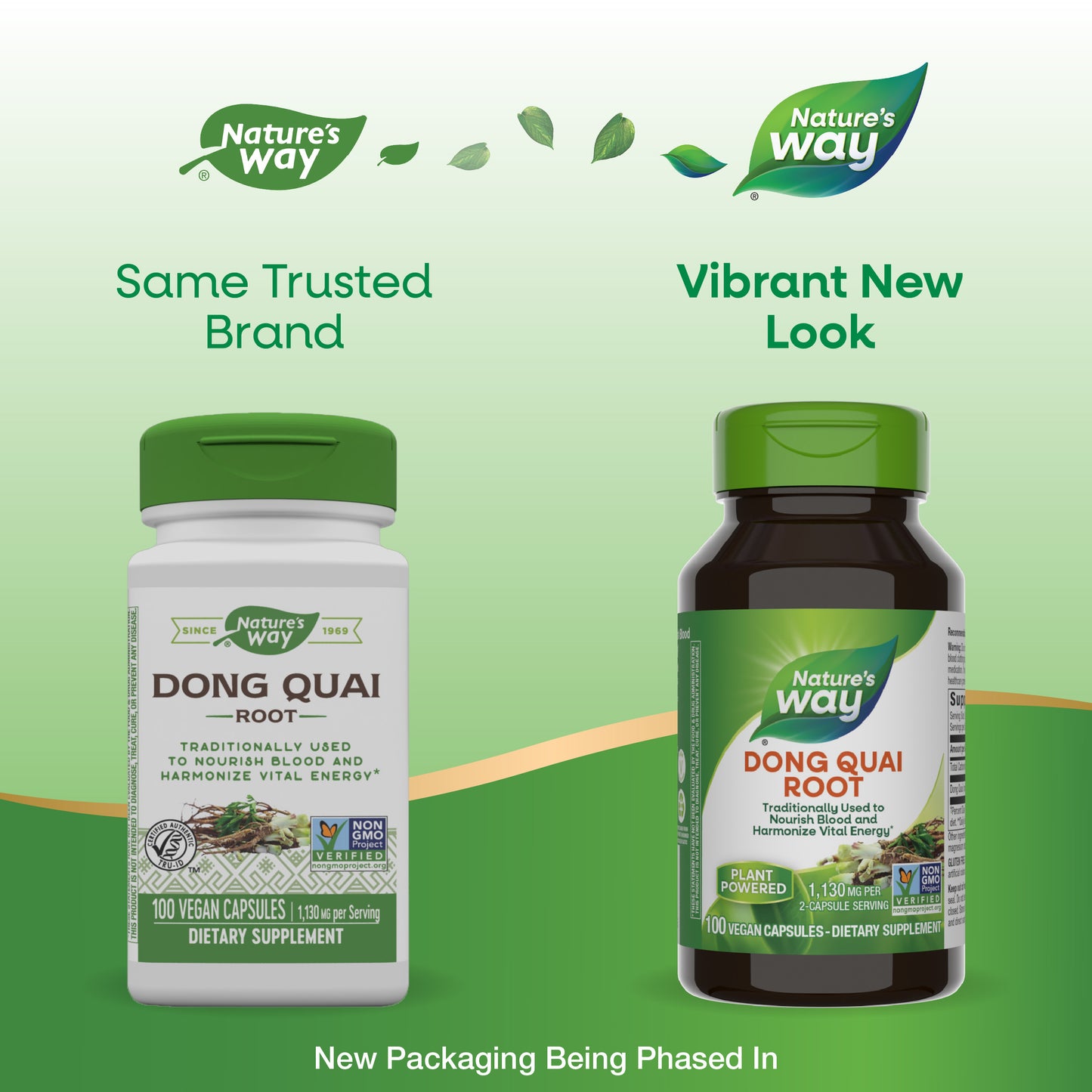 <{%MAIN1_12380%}>Nature's Way® | Dong Quai Root - package updates old to new