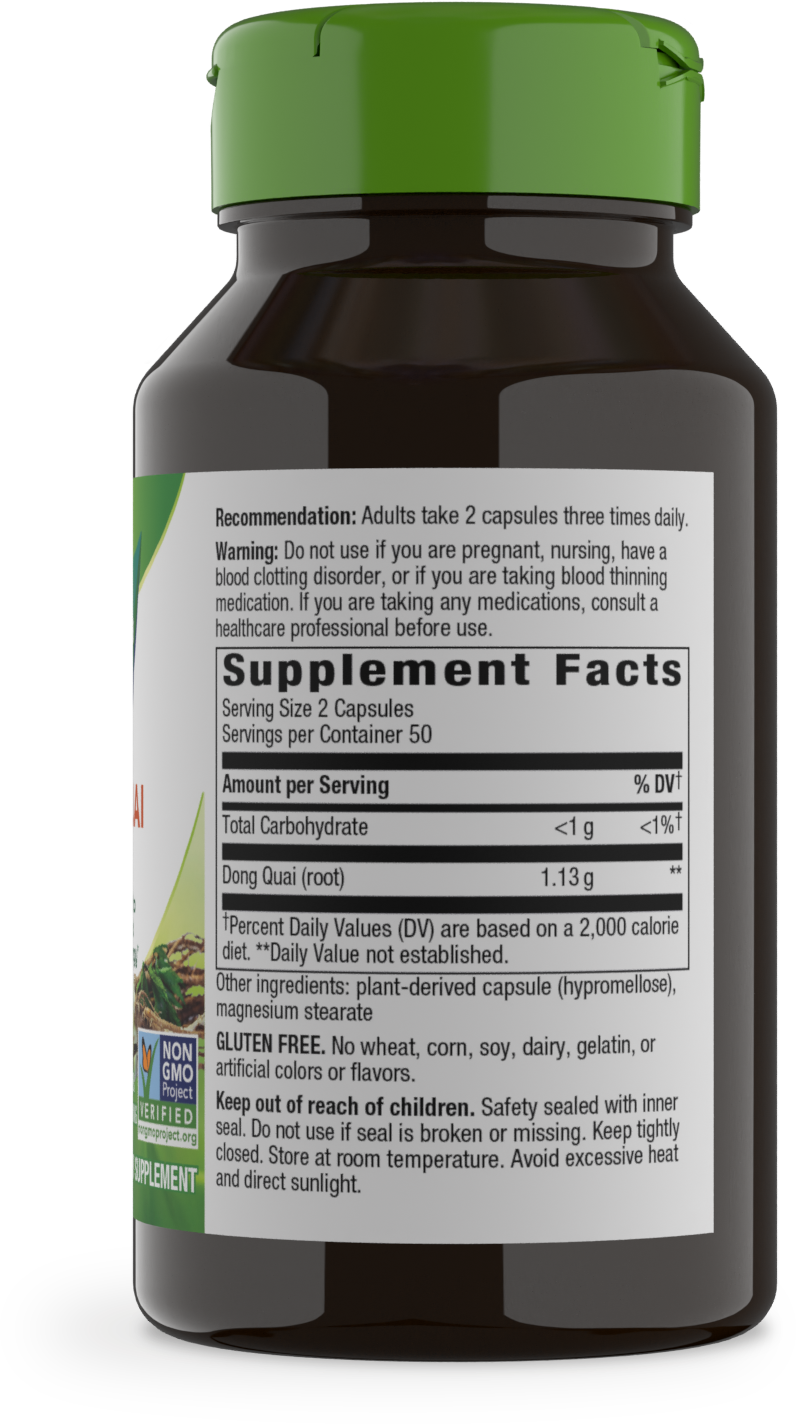 <{%MAIN2_12380%}>Nature's Way® | Dong Quai Root - right side of pack
