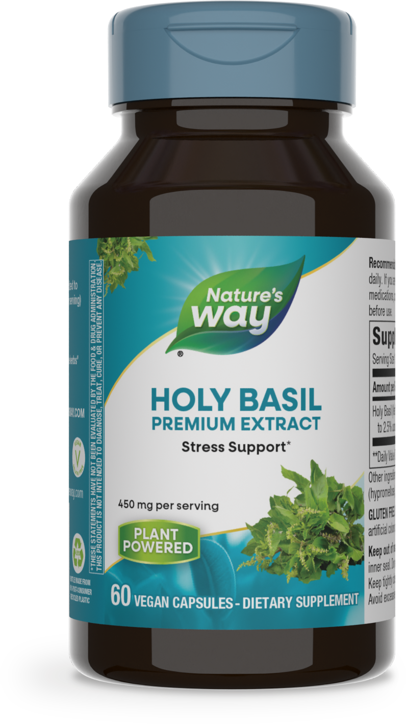<{%PRIMARY_15493%}>Nature's Way® | Holy Basil Premium Extract, 60 capsules