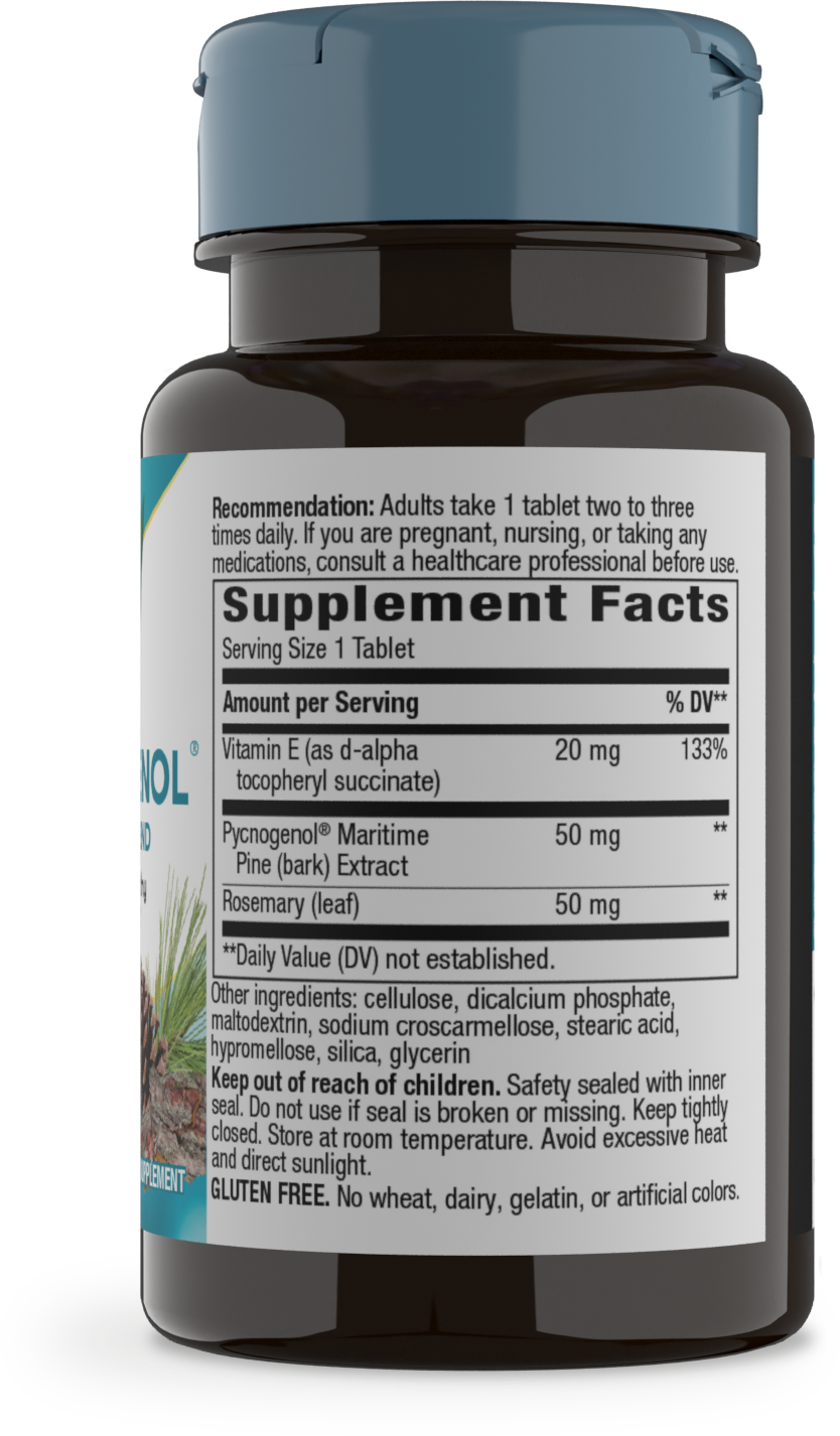 <{%MAIN2_45151%}>Nature's Way® | Pycnogenol Premium Blend - right side of pack