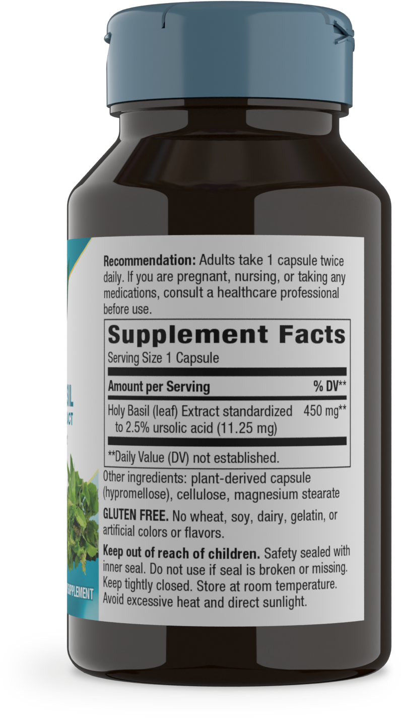 <{%MAIN2_15493%}>Nature's Way® | Holy Basil Premium Extract - right side of pack