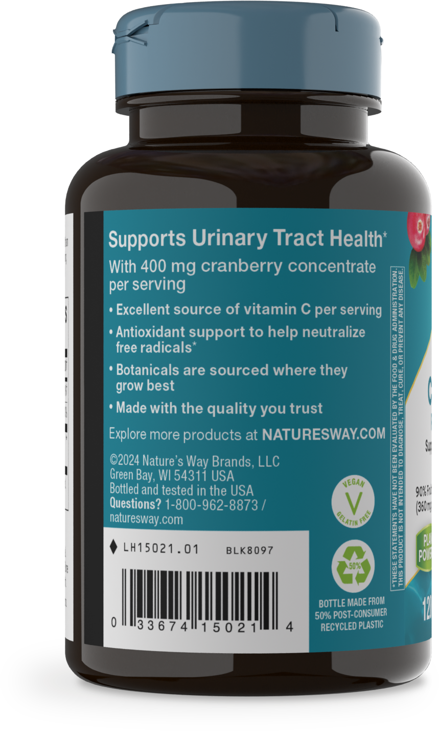 <{%MAIN10_15021%}>Nature's Way® | Cranberry Premium Blend - left side of pack