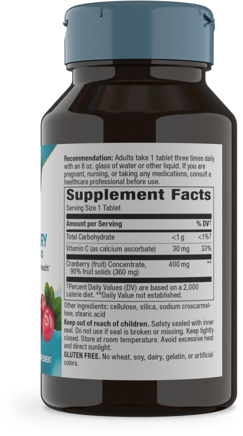 <{%MAIN2_15020%}>Nature's Way® | Cranberry Premium Blend - right side of pack