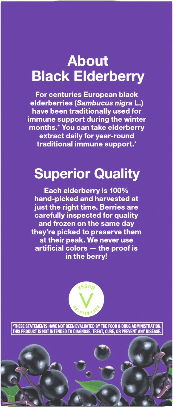 <{%MAIN3_15796%}>Nature's Way® | Sambucus Traditional Immune Elderberry Syrup - back of pack