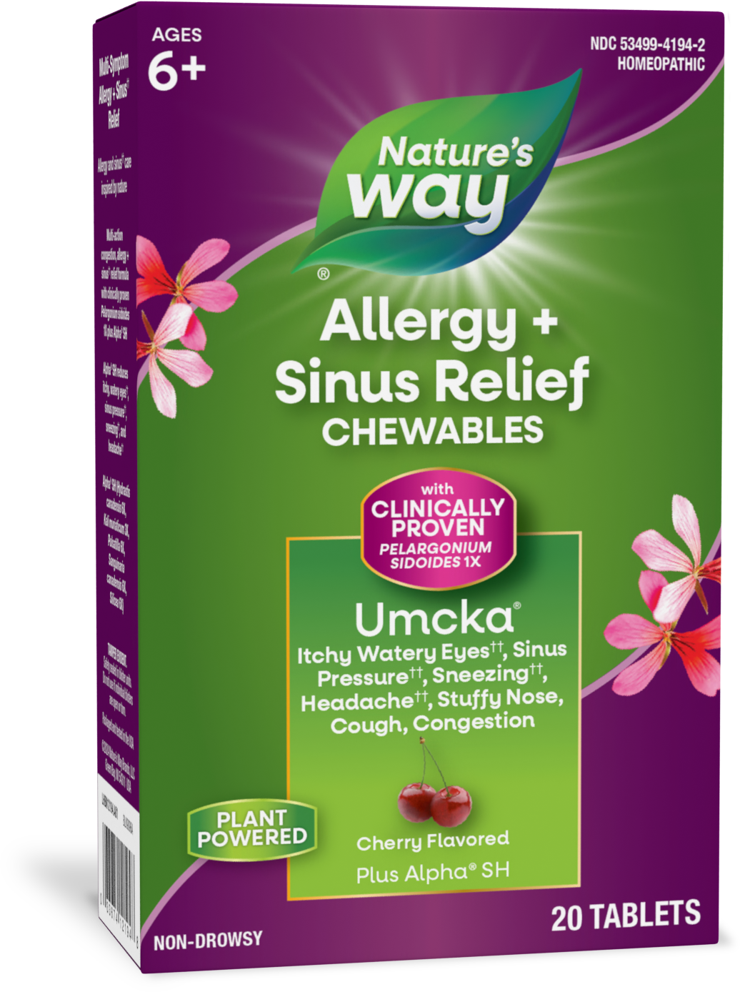 wakeda様 umc3-sec2、umc9-sec2、umc12-057 Umcka® Allergy+Sinus Chewables | Nature's Way®