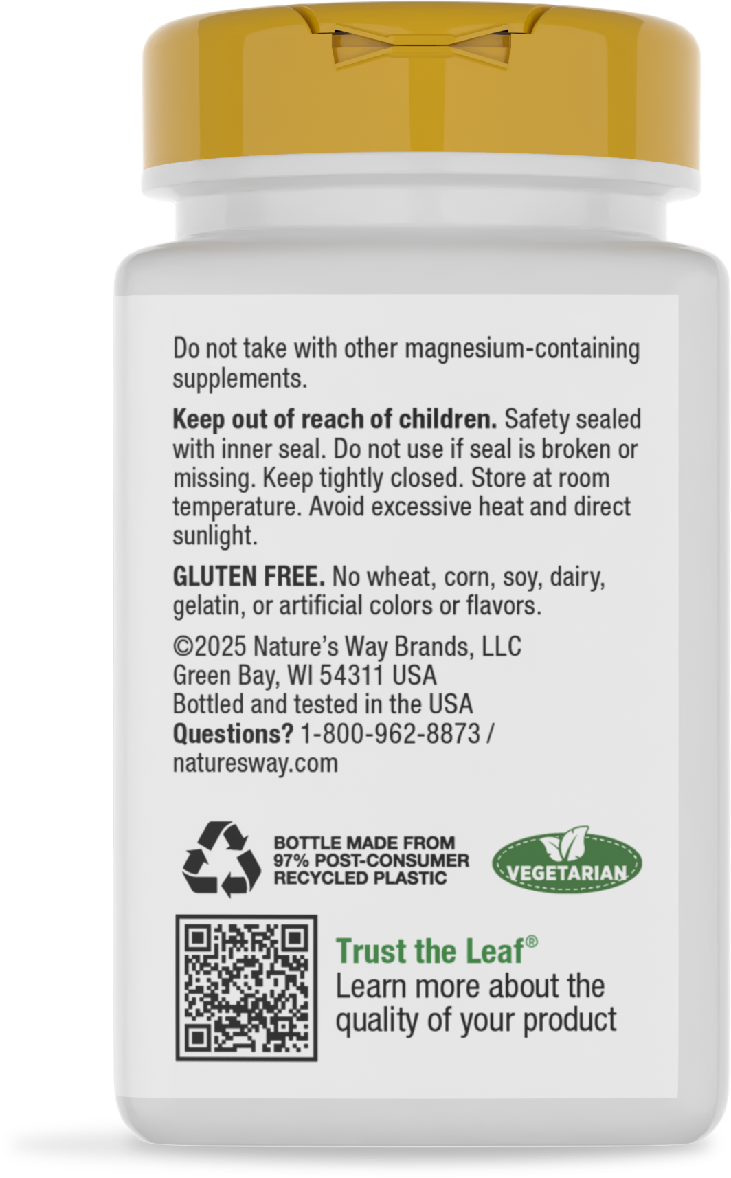 <{%360IMAGE3_41051%}>Nature's Way® | Magnesium Complex - back of pack