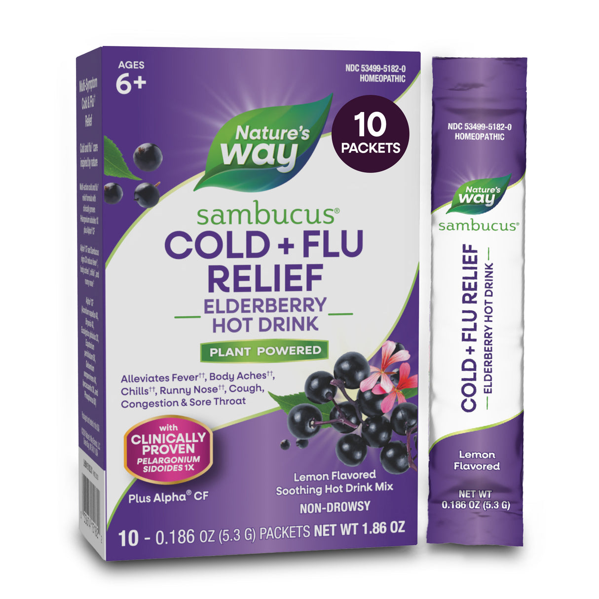 <{%MAIN7_15182%}>Nature's Way® | Sambucus Cold+Flu Relief Elderberry Hot Drink