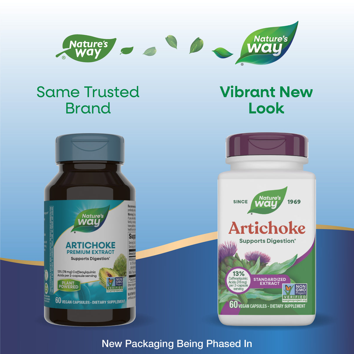 <{%MAIN1_64600%}>Nature's Way® | Artichoke - package updates old to new