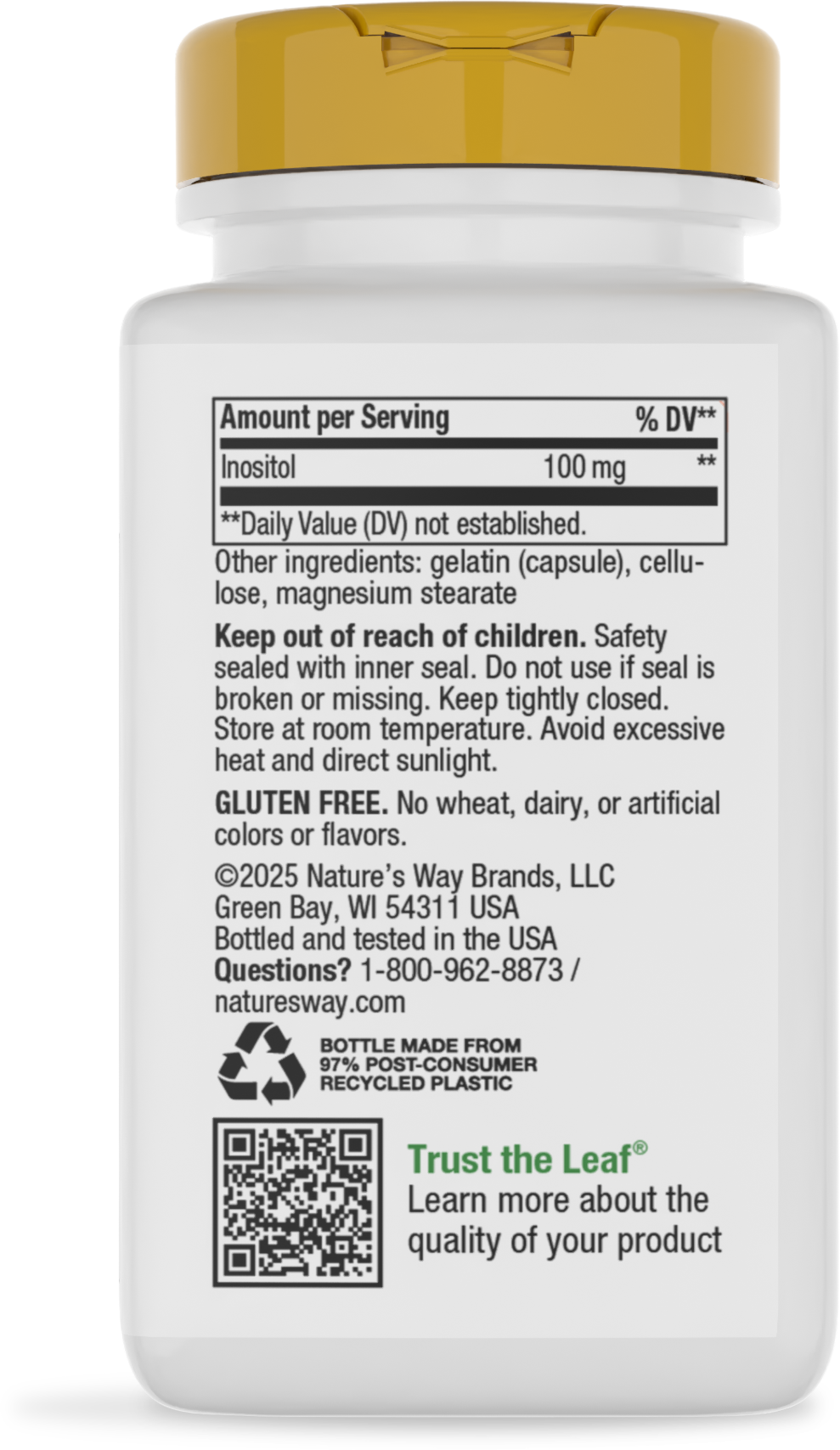 <{%360IMAGE3_40520%}>Nature's Way® | Vitamin B-100 Complex - back of pack