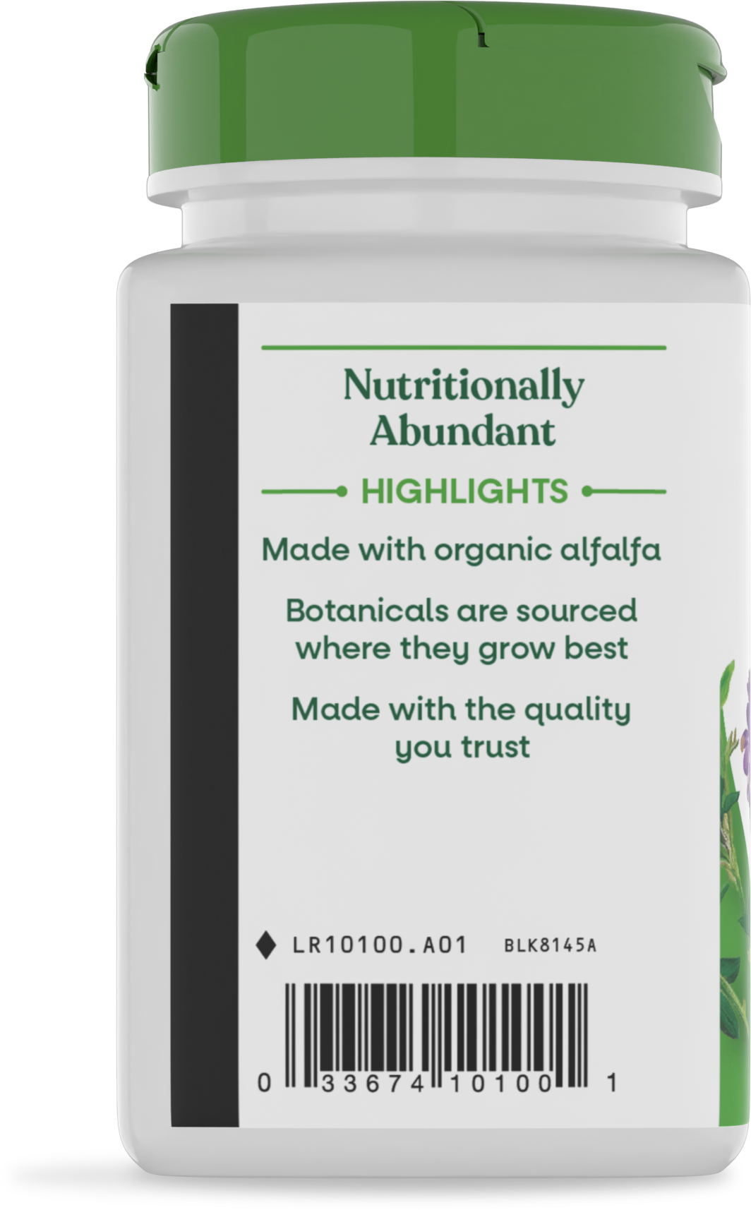 <{%360IMAGE2_10100%}>Nature's Way® | Alfalfa - left side of pack