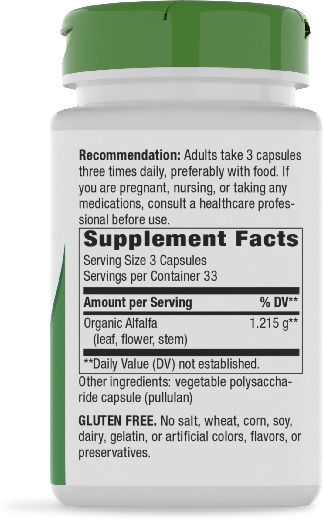 <{%360IMAGE1_10100%}>Nature's Way® | Alfalfa - right side of pack