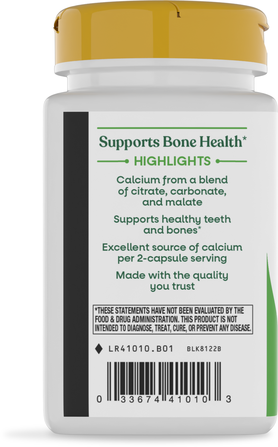 <{%360IMAGE6_41010%}>Nature's Way® | Calcium Citrate, Carbonate & Malate - left side of pack