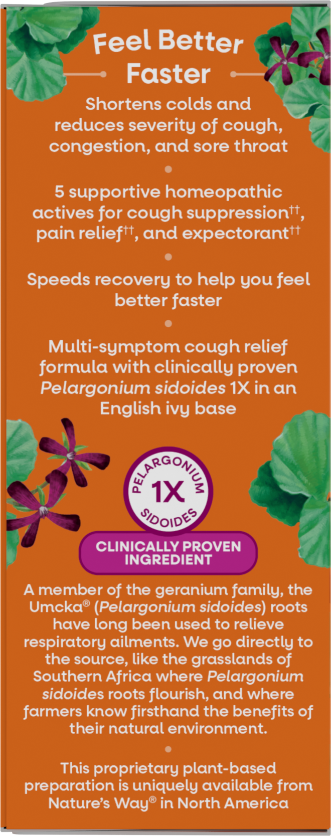 <{%360IMAGE3_15864%}>Nature's Way® | Umcka Cough Relief Syrup - left side of pack