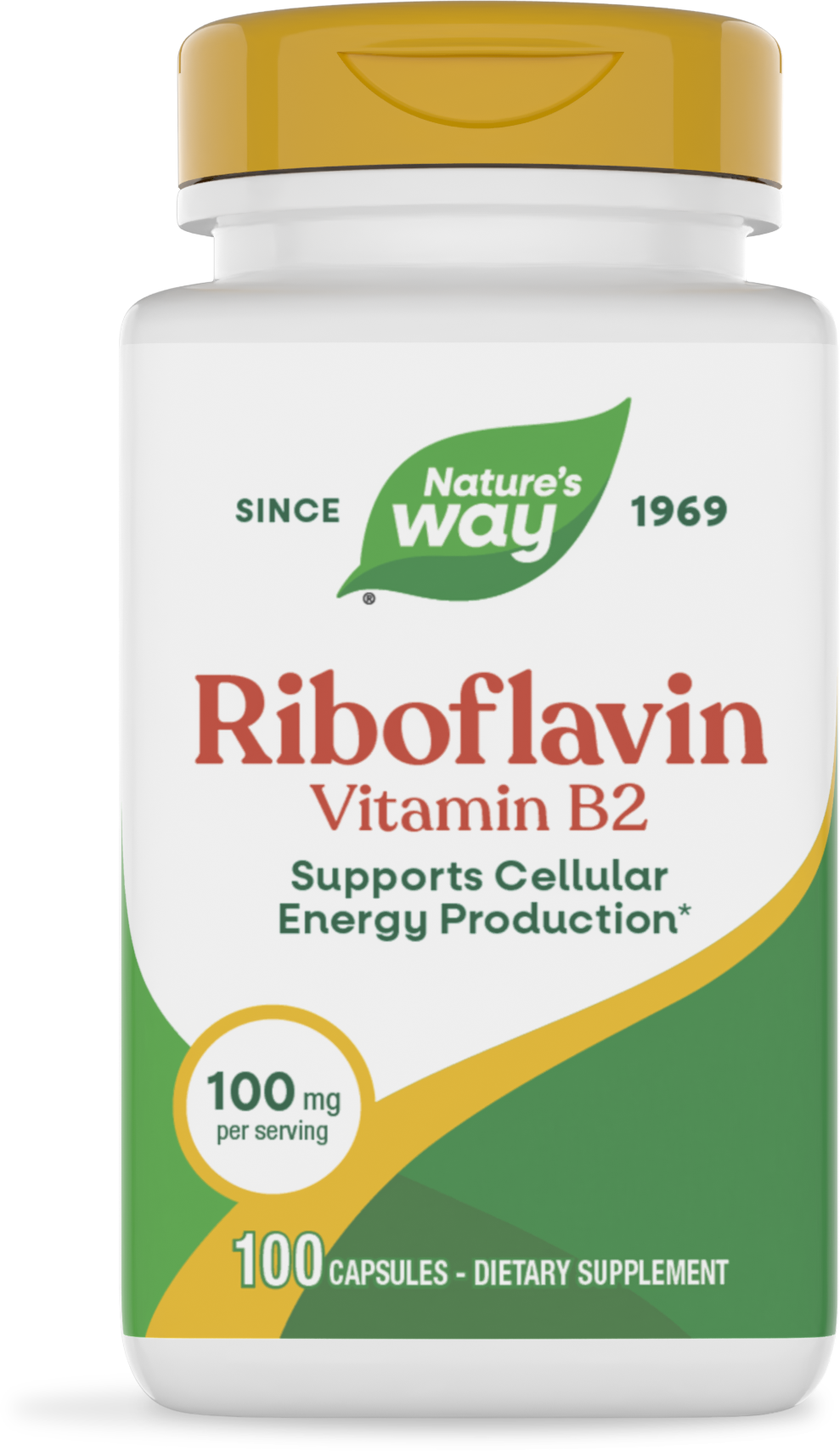 <{%PRIMARY_40421%}>Nature's Way® | Riboflavin Vitamin B2, 100 capsules