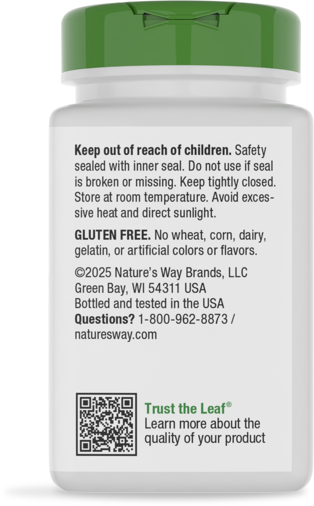 <{%360IMAGE3_15540%}>Nature's Way® | Red Yeast Rice - back of pack