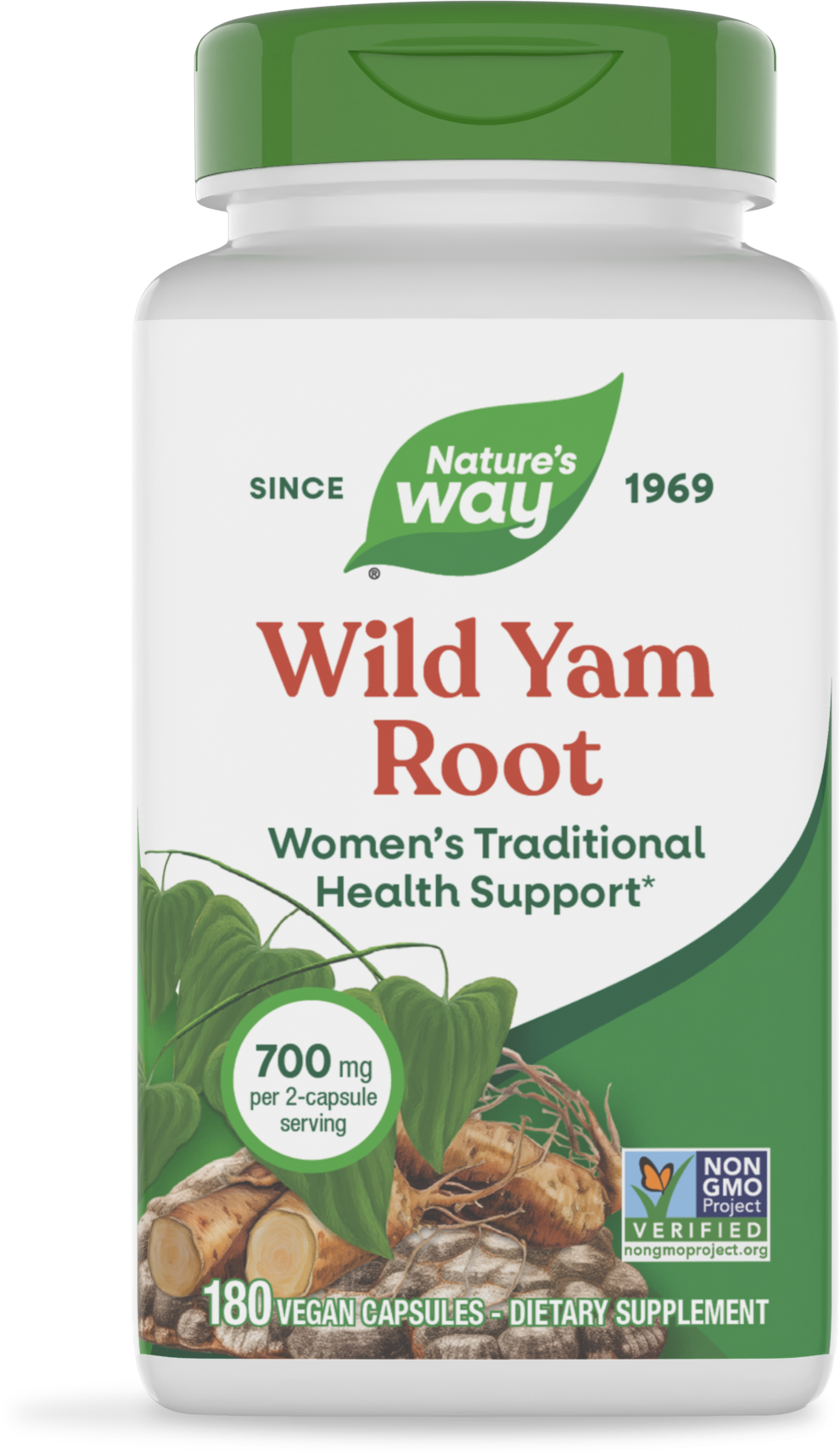 <{%PRIMARY_15350%}>Nature's Way® | Wild Yam Root, 180 capsules