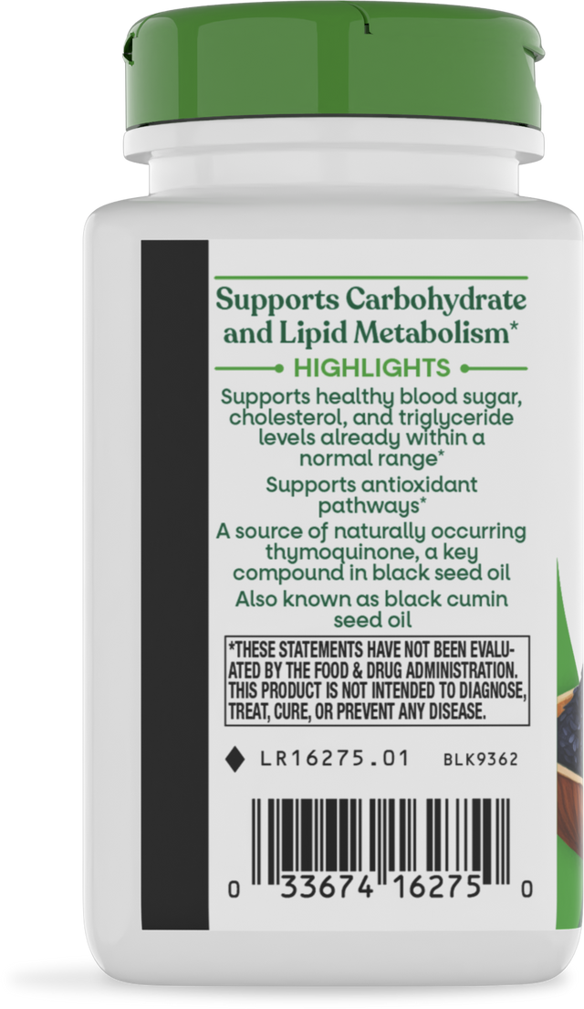 <{%360IMAGE2_16275%}>Nature's Way® | Black Seed Oil - left side of pack