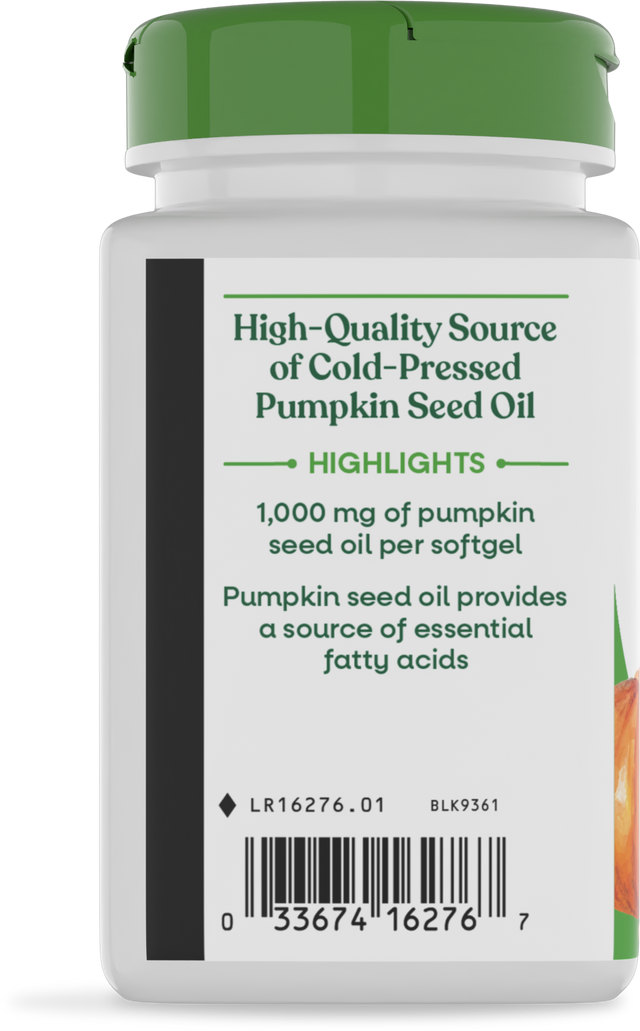 <{%360IMAGE2_16276%}>Nature's Way® | Pumpkin Seed Oil - left side of pack