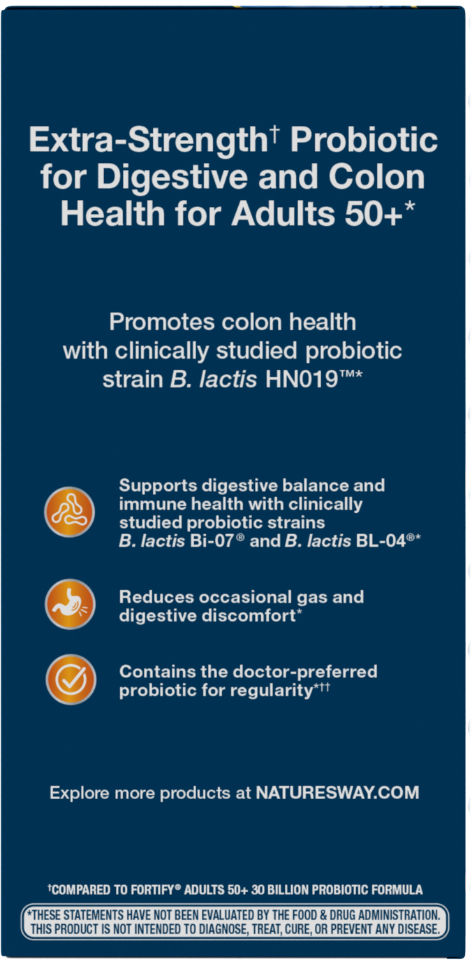 <{%MAIN4_11582%}>Nature's Way® | Fortify® 50 Billion Daily Probiotic Adults 50+