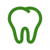 Green tooth icon