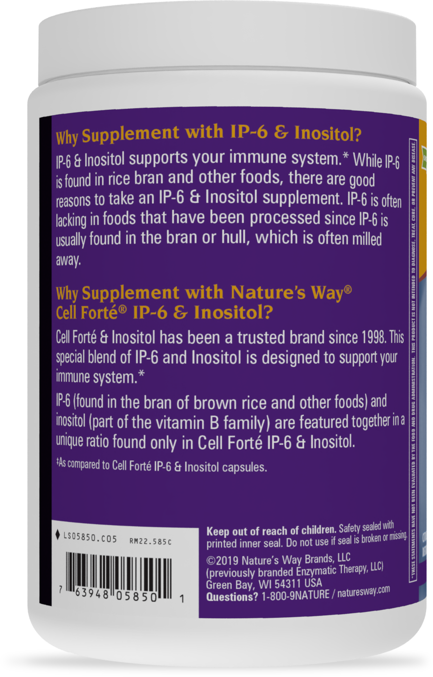 <{%MAIN3_05850%}>Nature's Way® | Cell Forté® IP-6 & Inositol Ultra-Strength‡ Powder