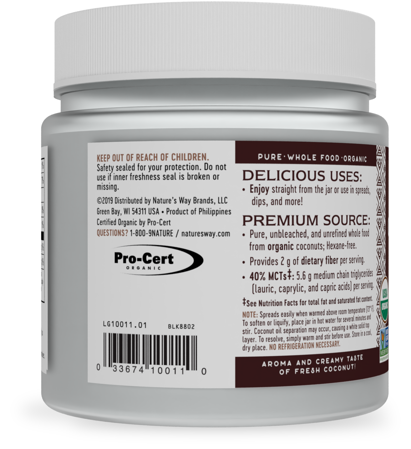 <{%MAIN2_10011%}>Nature's Way® | Organic Raw Whole Coconut