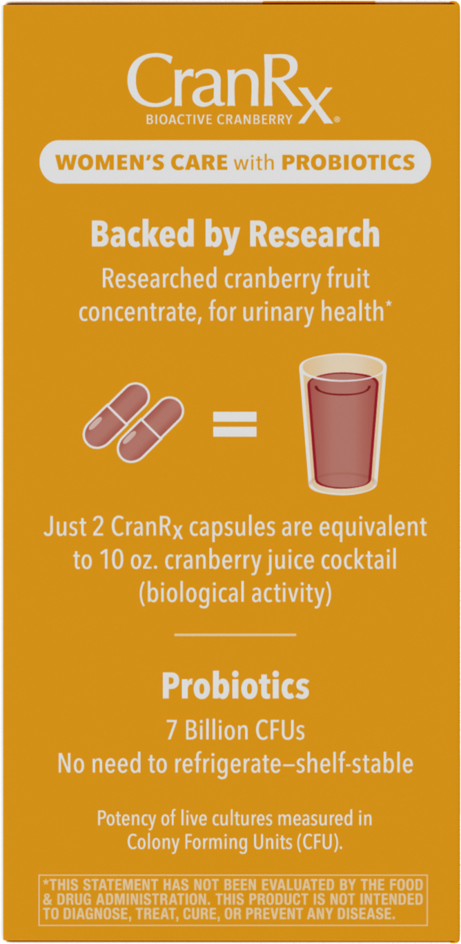 <{%MAIN3_11861%}>Nature's Way® | CranRx® Women's Care with Probiotics