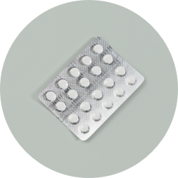 <{%ATTRIBUTE2_07520%}>A foil pack of white pills.