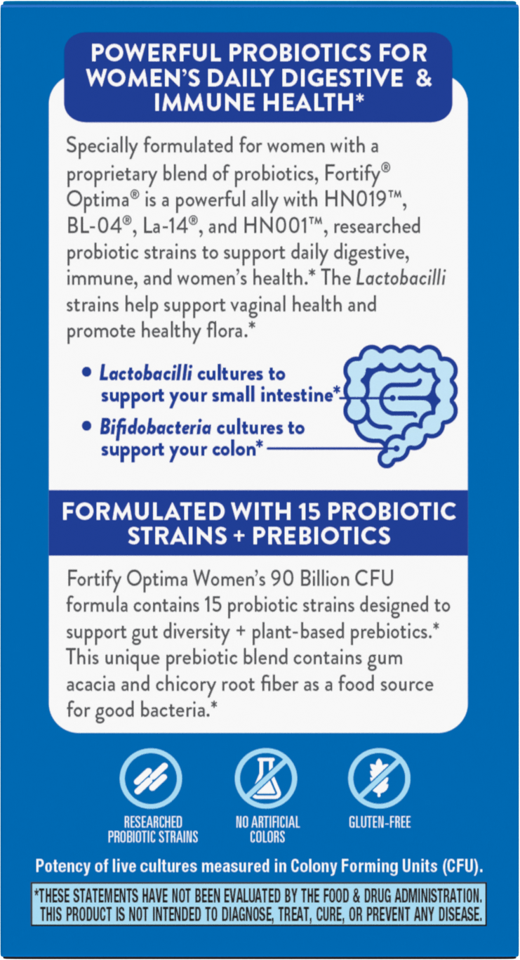Nature's Way® | Fortify® Optima® Women's Advanced Care 90 Billion Probiotic + Prebiotic