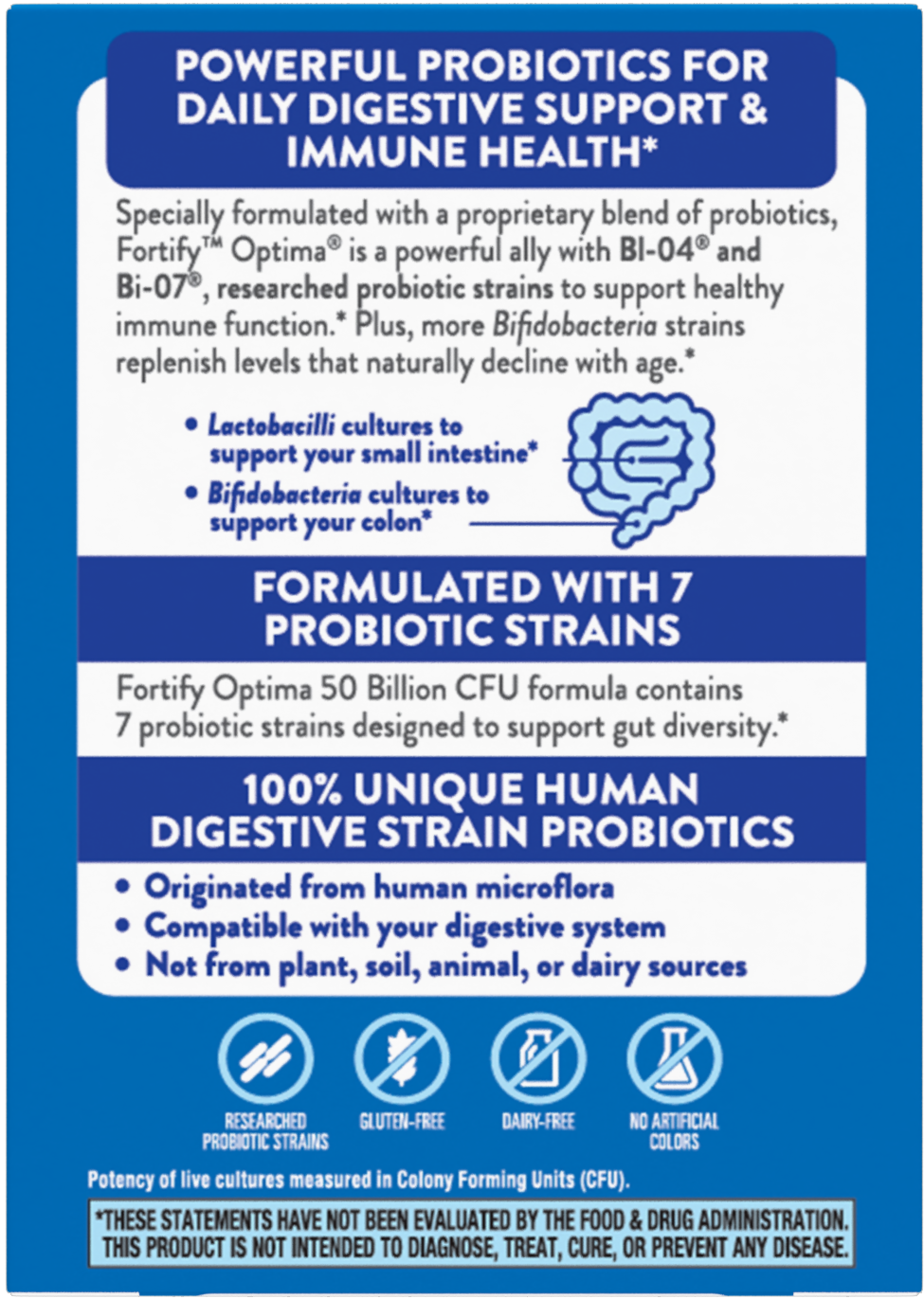 <{%MAIN1_10762%}>Nature's Way® | Fortify® Optima® Adult 50+ 50 Billion Probiotic