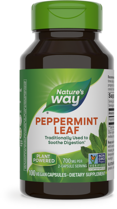 <{%PRIMARY_14160%}>Nature's Way® | Peppermint Leaf, 100 capsules