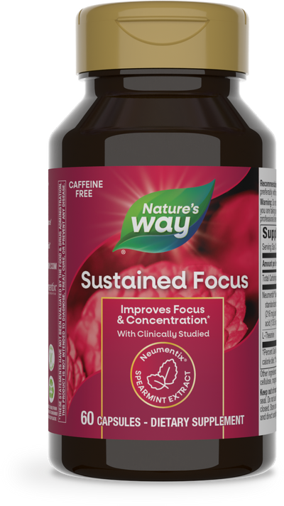 <{%PRIMARY_13691E%}>Nature's Way® | Sustained Focus, 60 capsules