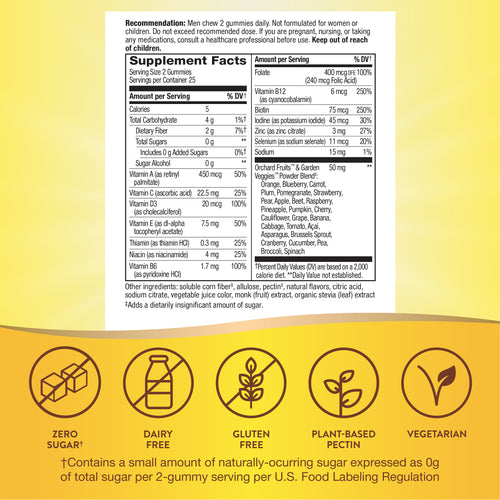 Nature's Way® | Alive! Zero Sugar Men's Gummy Multivitamin Sku:14620