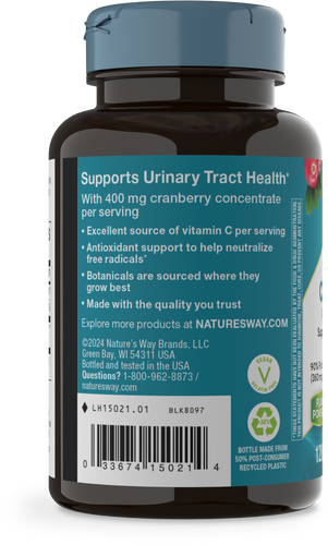 Nature's Way® | Cranberry Premium Blend - left side of pack Sku:15021