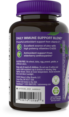 Nature's Way® | Sambucus Immune Gummy - left side of pack Sku:10486