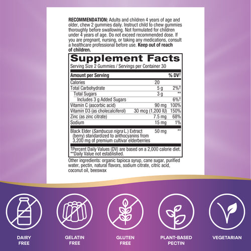 Nature's Way® | Sambucus Immune Gummy Sku:10486