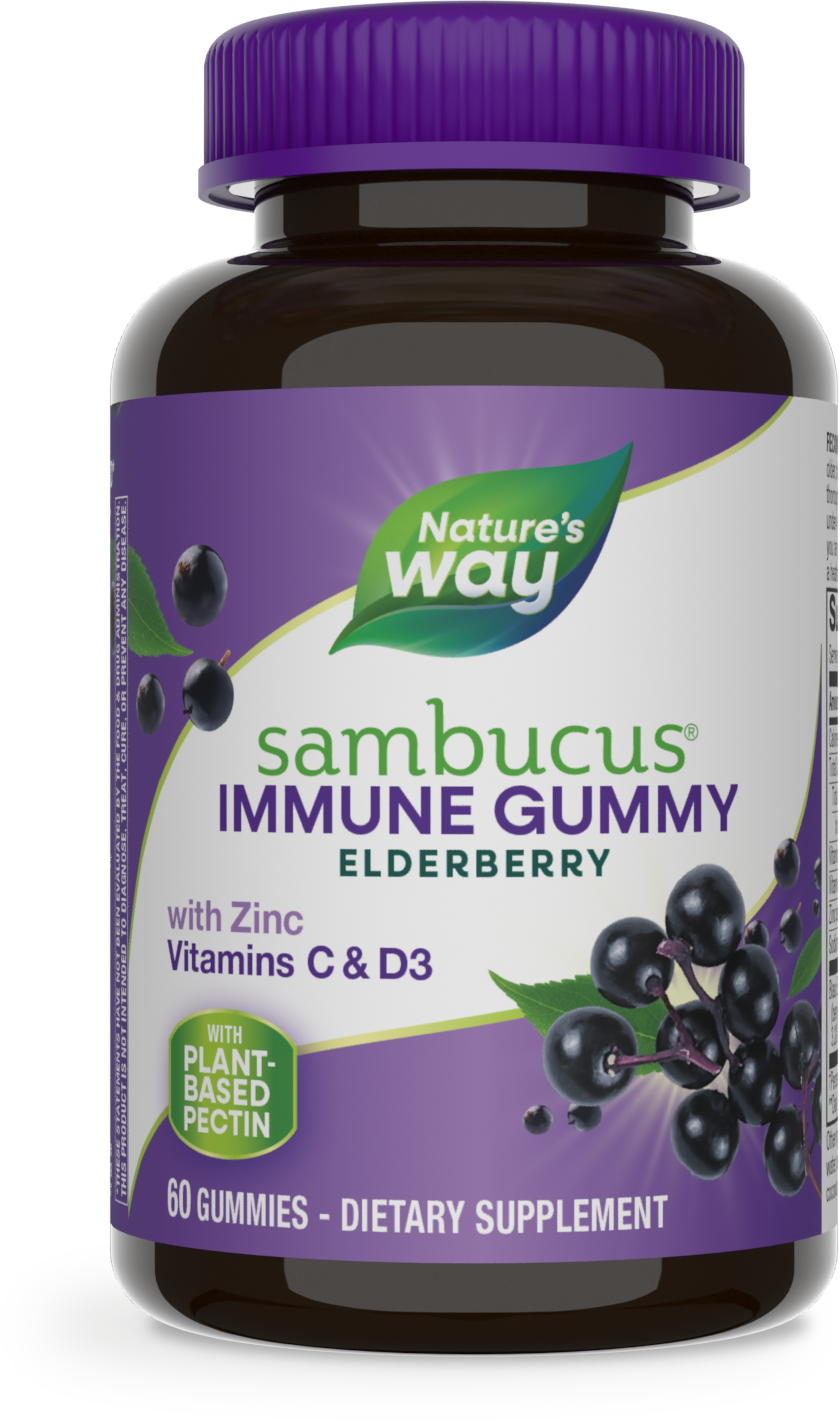 <{%PRIMARY_10486%}>Nature's Way® | Sambucus Immune Gummy, 60 gummies, Elderberry