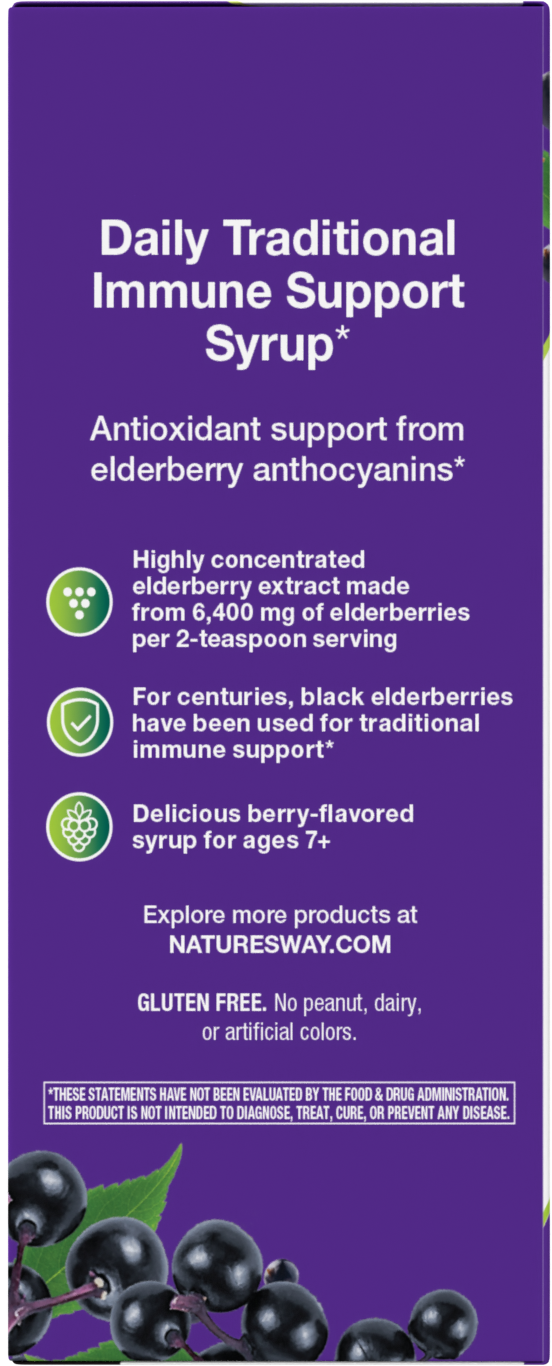 <{%MAIN11_6970%}>Nature's Way® | Sambucus Traditional Immune Syrup - left side of pack