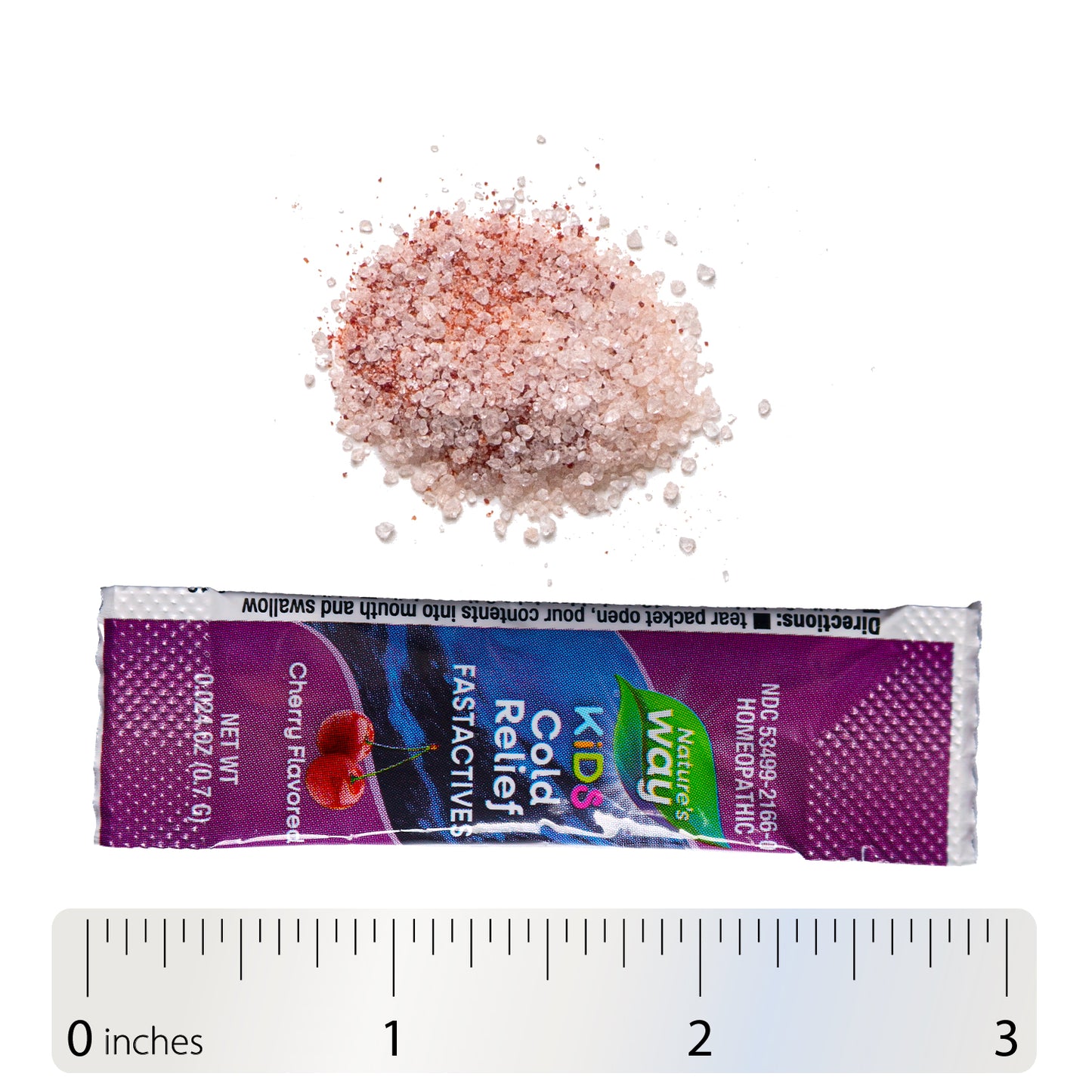 <{%MAIN5_60166%}>Nature's Way® | Kids Cold Relief Umcka FastActives - Powder and ruler
