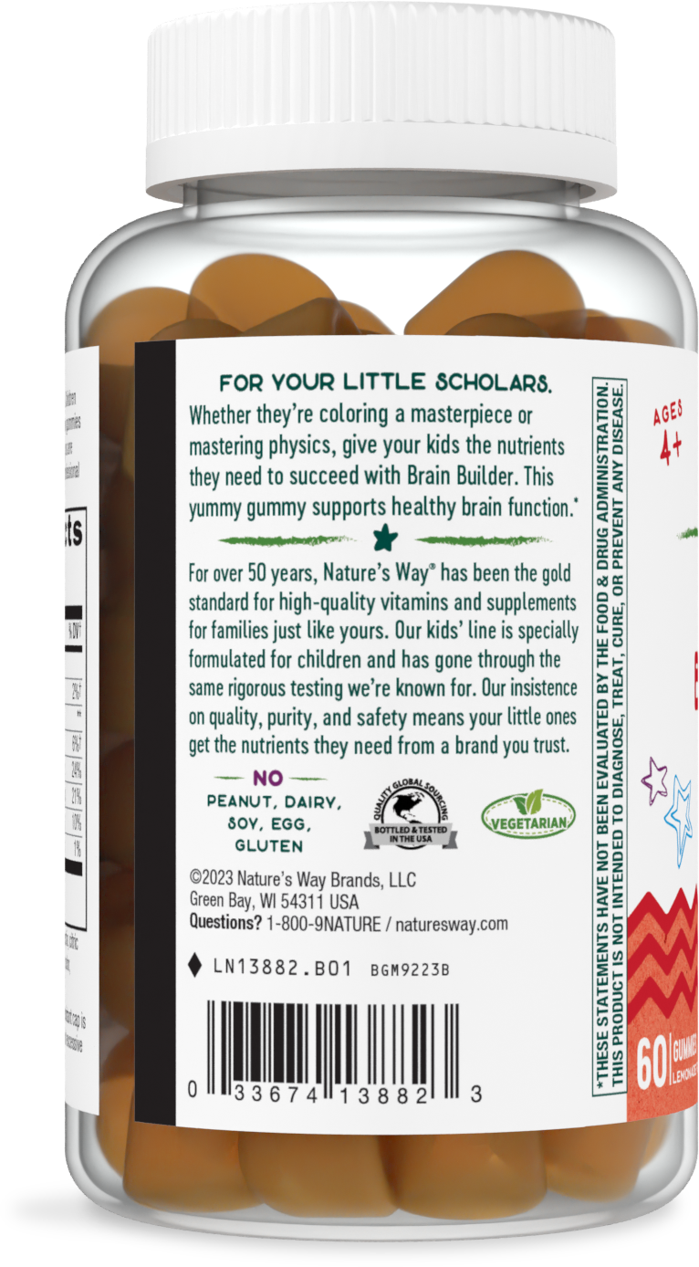 <{%MAIN2_13882%}>Nature's Way® | Kids Brain Builder Gummies - left side of pack