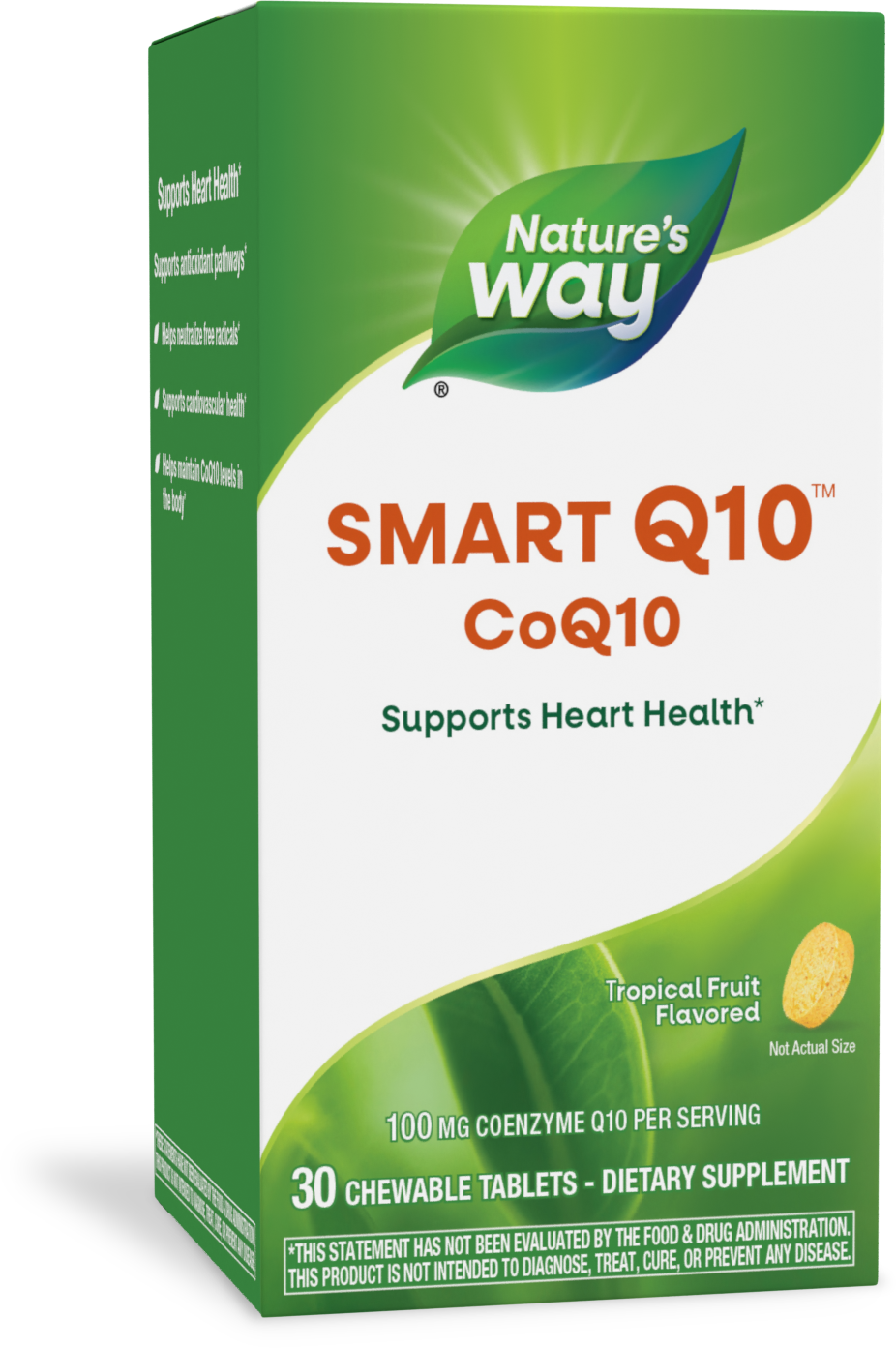 <{%PRIMARY_06113%}>Nature's Way® | SMART Q10 CoQ10, 30 chewables, Tropical Fruit